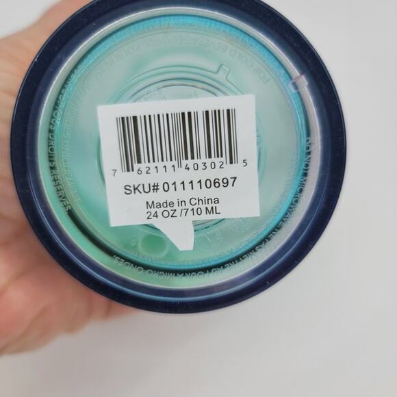 Starbucks Iridescent Mermaid Tail Print Tumbler Straw 24 OZ Cup - Picture 2 of 4